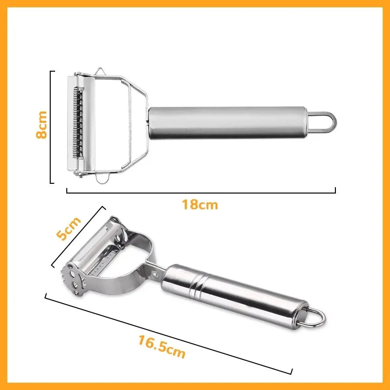 Kitchya Stainless Steel Double-Head Vegetable Peeler Multi-Function