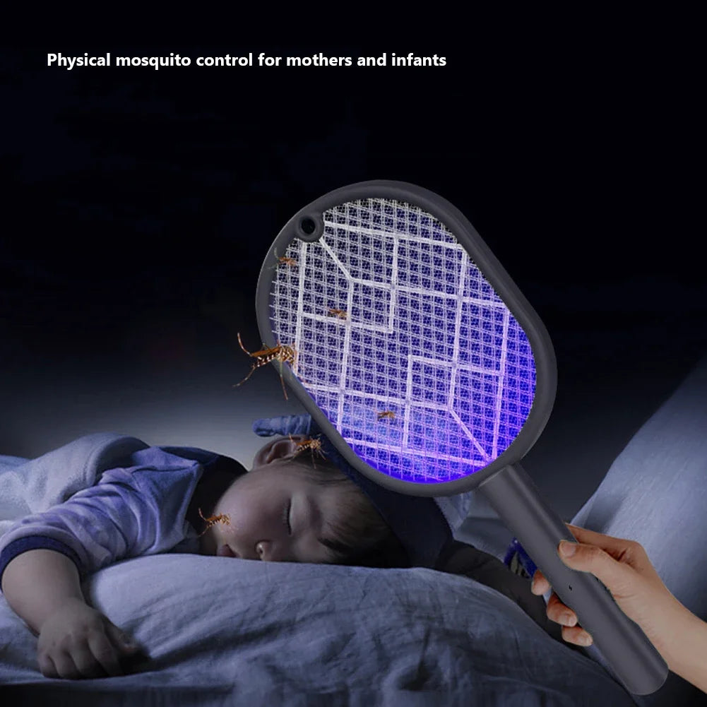 Shunmaii Electric Mosquito Killer 2 In 1 Fly Swatter Trap USB
