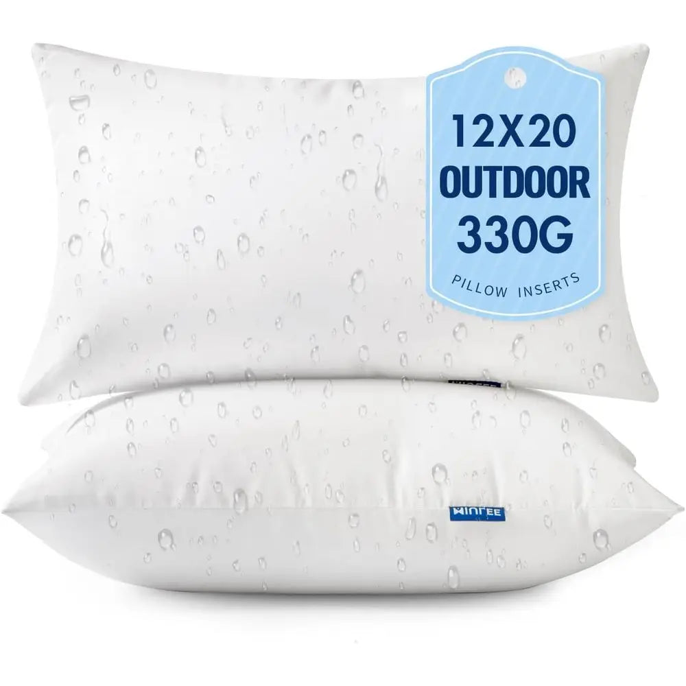 Outdoor Pillows Set Of 2 Waterproof Decorative Throw Cushions