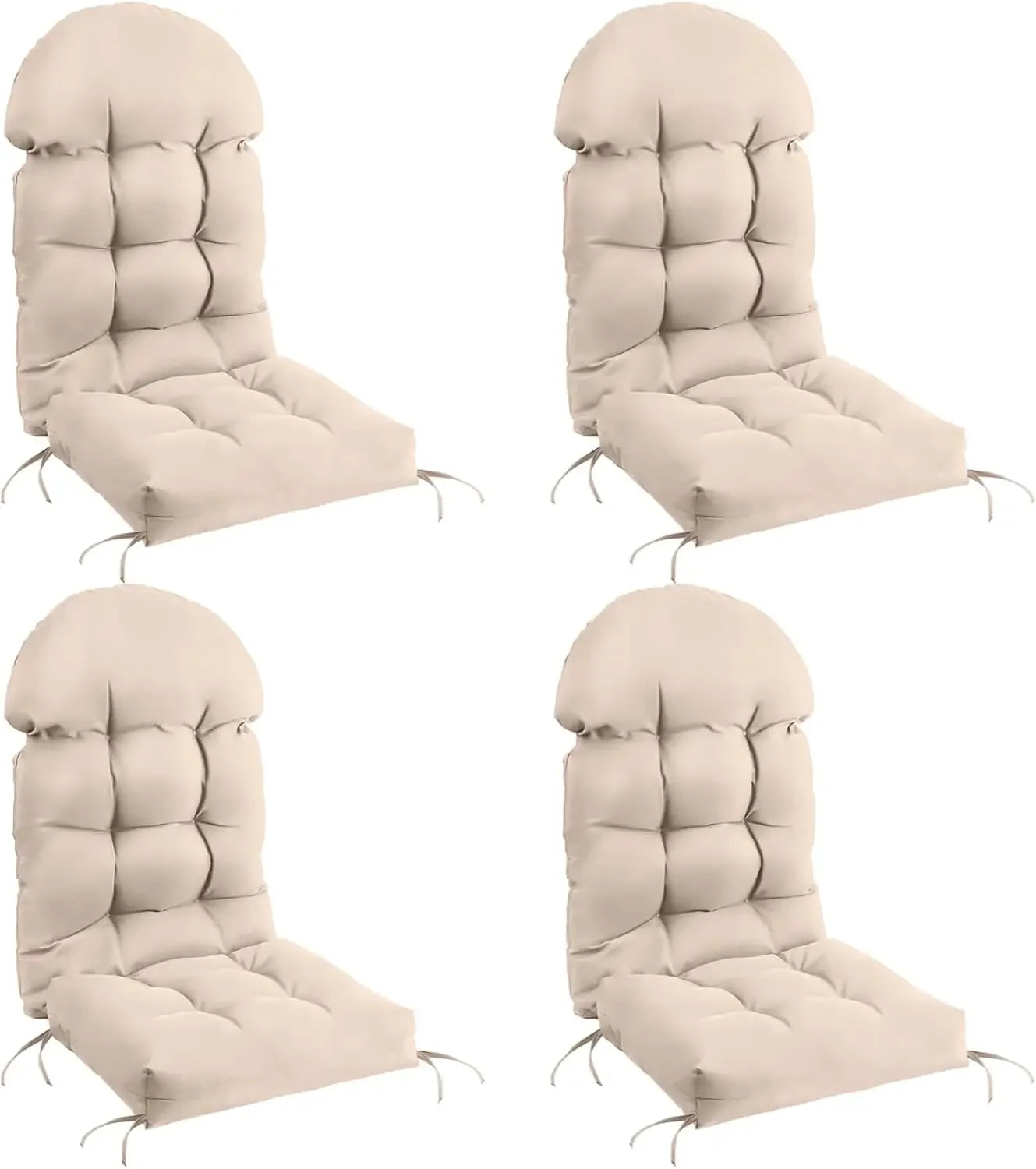 Patio Chair Cushions Set Of 4 Thick Non Slip Waterproof