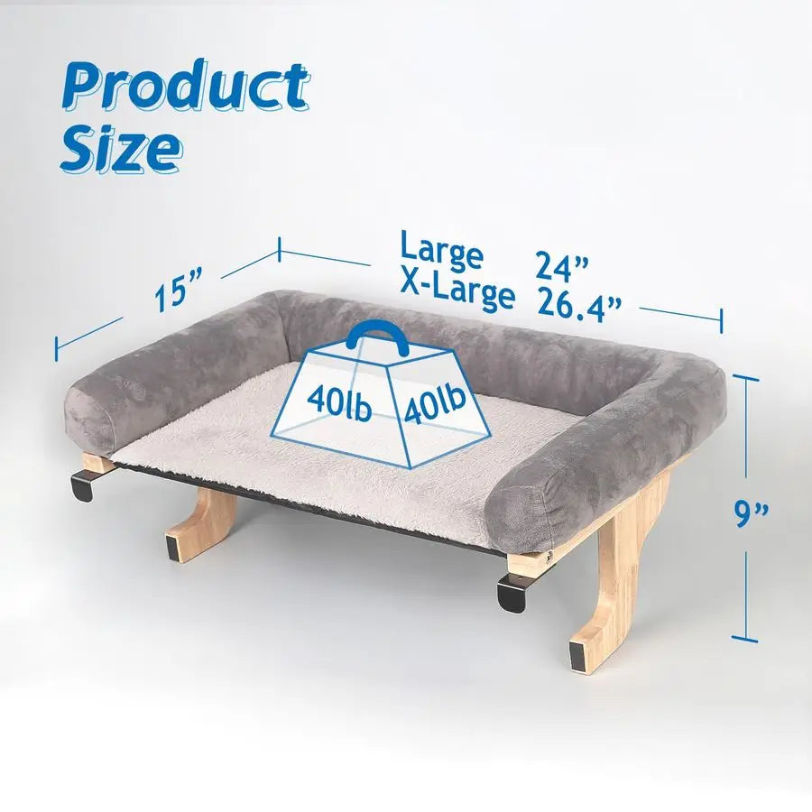 XMSJ Cat Window Perch With Bolster Orthopedic Hammock