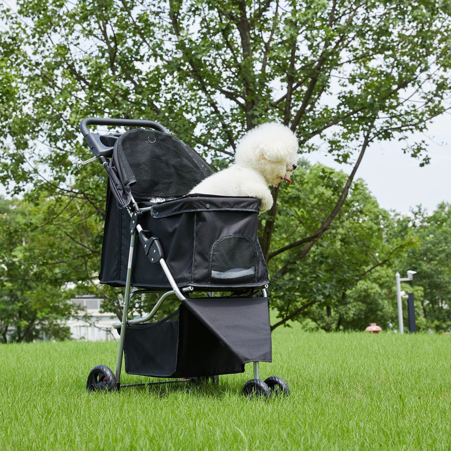 Foldable Pet Stroller Three Wheel for Small Dogs and Cats