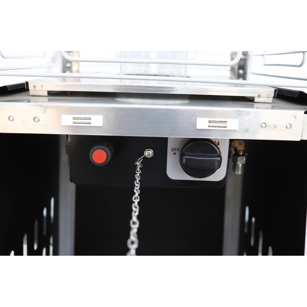 Commercial Grade Standing Propane Patio Heater Outdoors