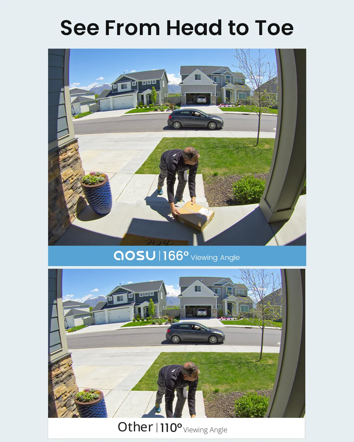 DEKCO 5MP Ultra HD WiFi Video Doorbell With PIR Motion