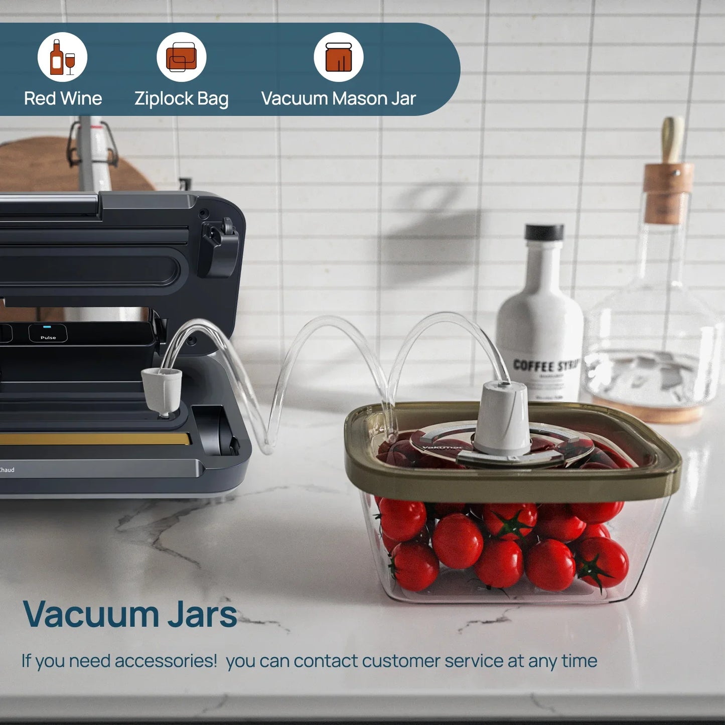 Vakumar VH1506 Vacuum Sealer Machine Sous Vide With Automatic Operation