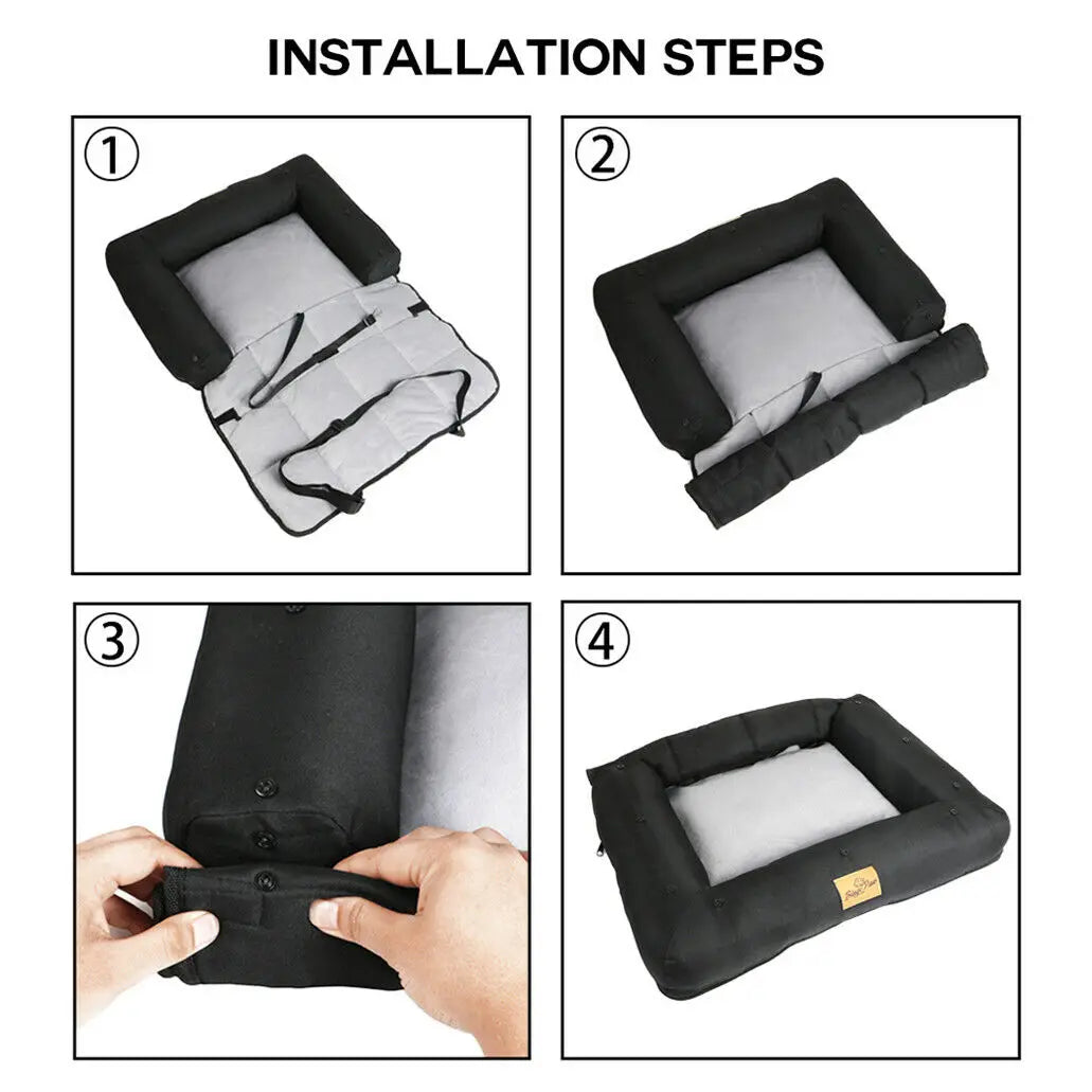 BINGOPAW Car Seat Bed For Dogs Waterproof Cushion Pad Cover