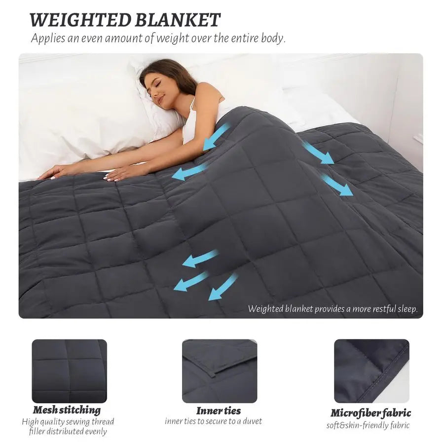 Weighted Blanket 20lbs For Adults Chenille Comfort