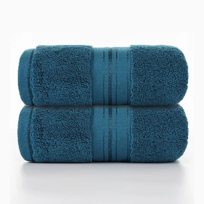 100 Percent Cotton Bath Towel Twin Pack Thickened Absorbent Soft