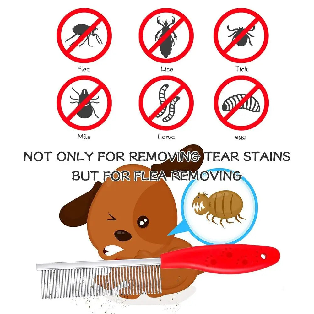 Pet Grooming 4 Piece Kit Dematting Combs and Slicker Brush