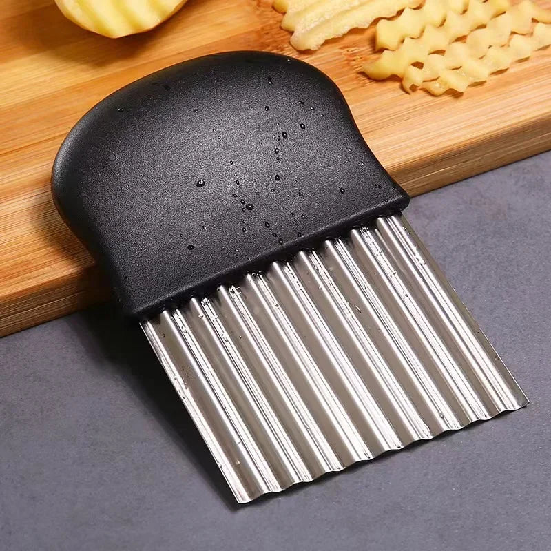 Stainless Steel Wave Knife Potato Cutter For French Fries