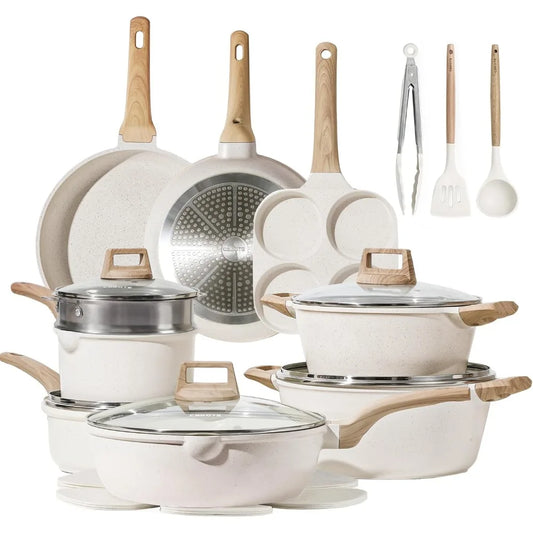 Carote 21Pcs Pots And Pans Set Nonstick Cookware Induction Ready