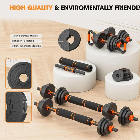 Stepwaver Adjustable Dumbbell Set 4 In 1 Multipurpose Weights